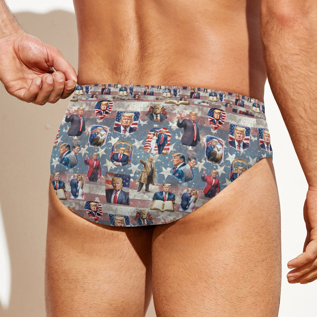 20 Donald Trump Design, Men's Drawstring Swim Briefs