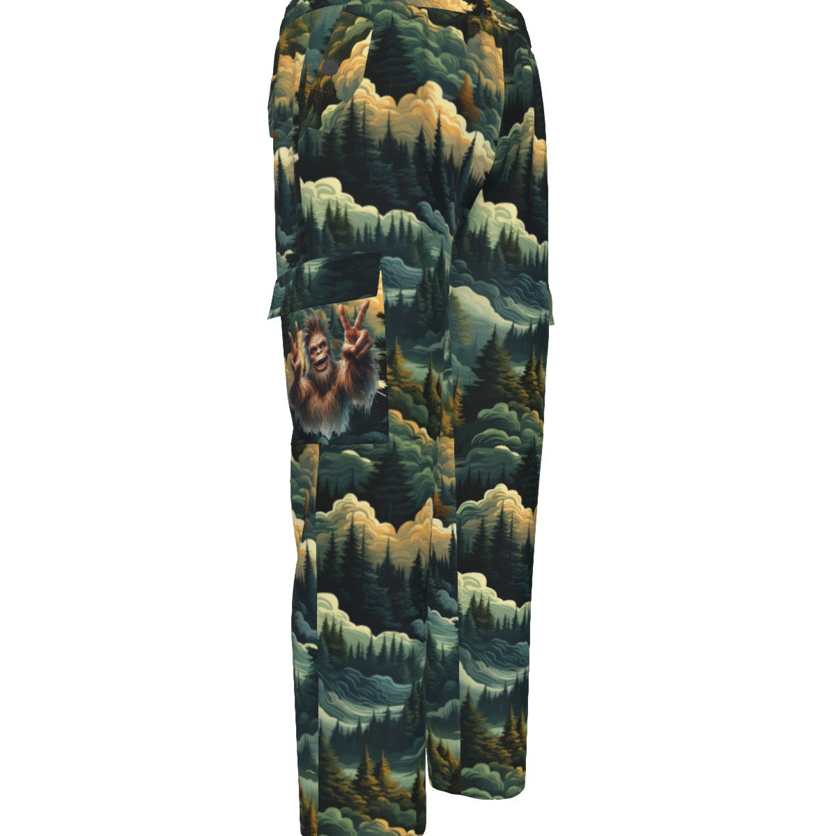 Bigfoot / Sasquatch Pockets, Men’s Cargo Pants w/ Pockets