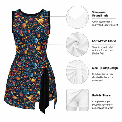 Girls Sports Romper 12 Outer Space Designs