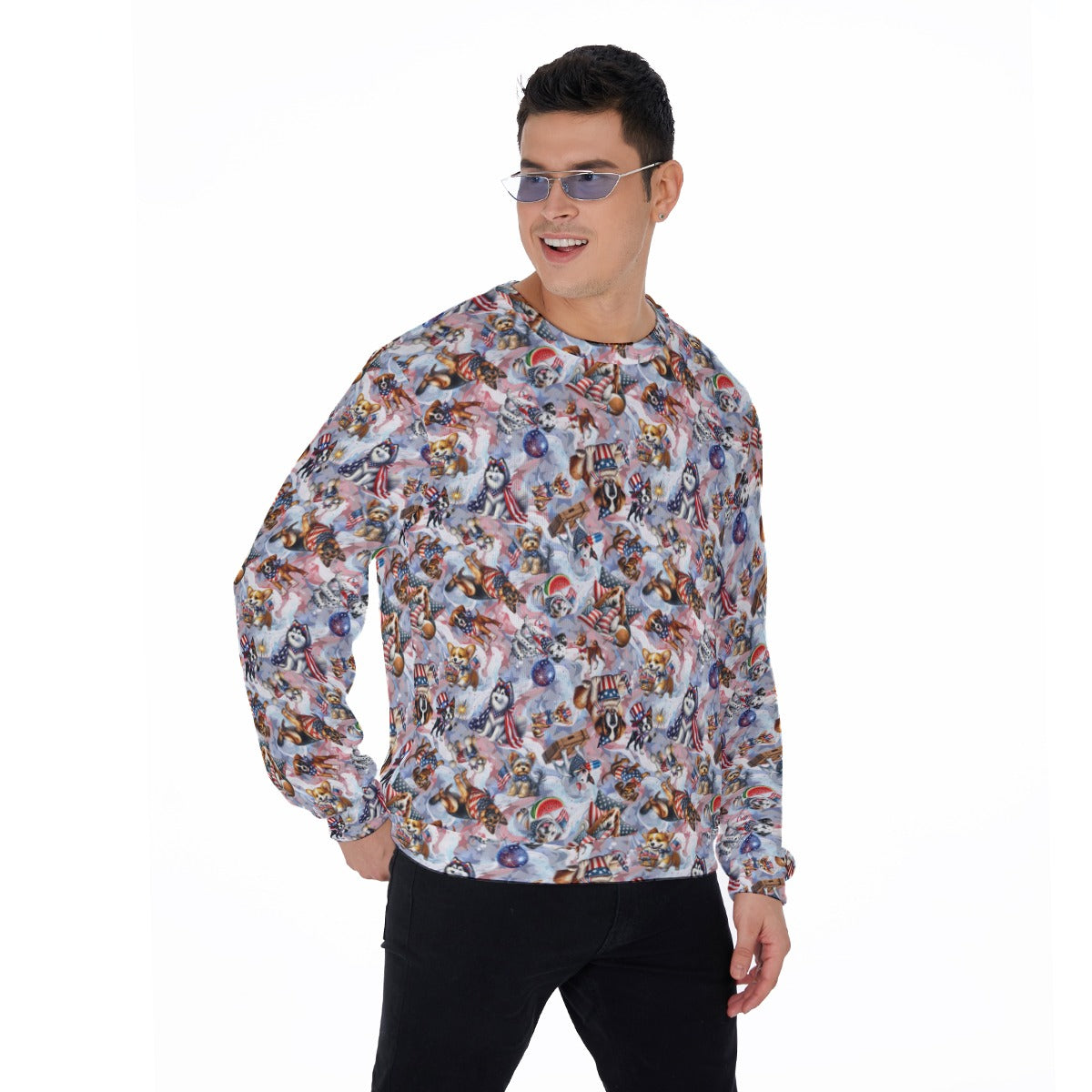 8 Patriot Designs, Men’s Polyester Thickened Sweater
