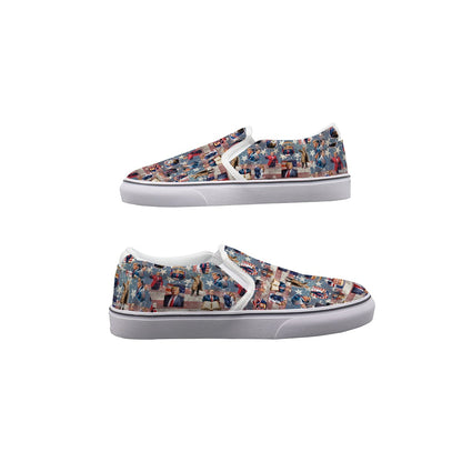 10 Donald Trump Designs, Men's Slip On Sneakers