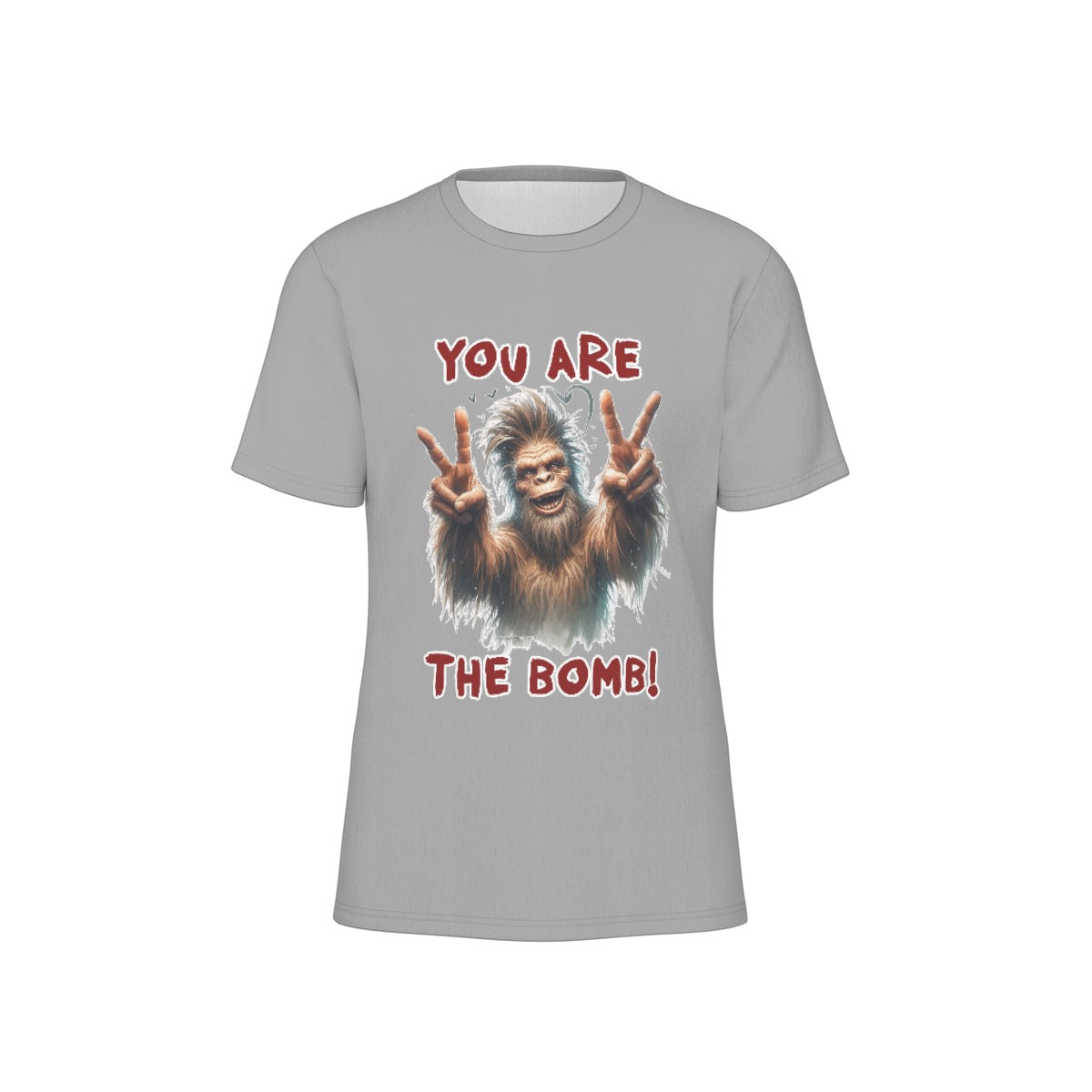 Bigfoot / Sasquatch "You re the bomb", Unisex Short Sleeve O-Neck Cotton T Shirt