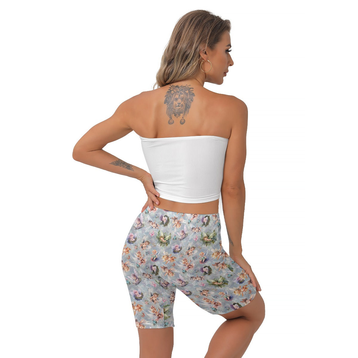 6 Fairy Designs, Women’s Thigh High Shorts