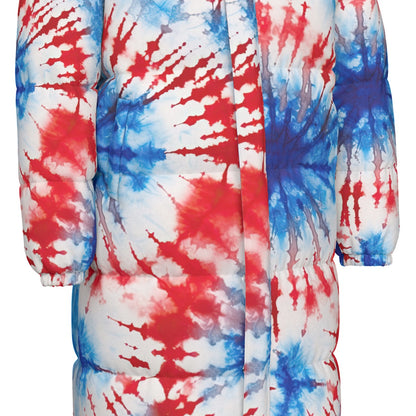 19 Tie Dye Designs, Long Down Jacket / Coat