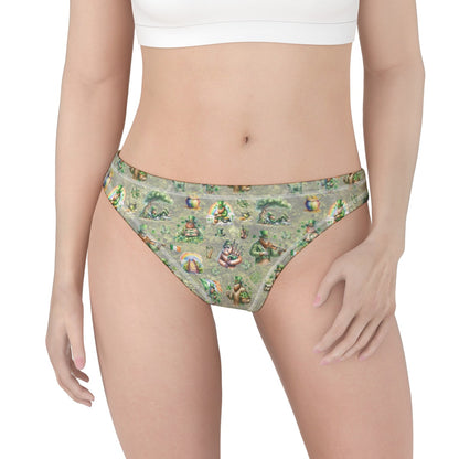 Sasquatch Bigfoot Women Polyester Thong Underwear, Panties, Panty, Underpants