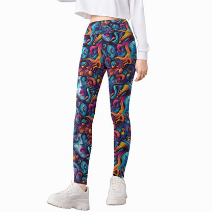 12 Galaxy / Outer Space Designs, Kid’s Leggings