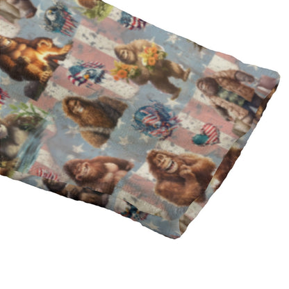 20 Sasquatch / Bigfoot Designs,  Flannel Hooded bathrobe