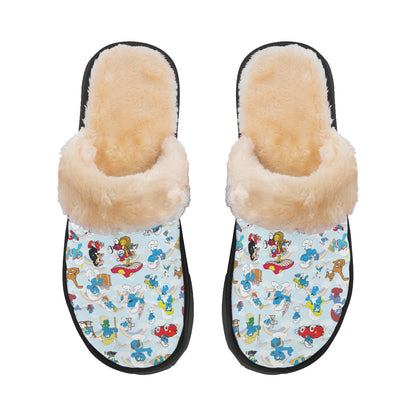20 Misc Designs, Women’s Plush, Fluffy Slippers