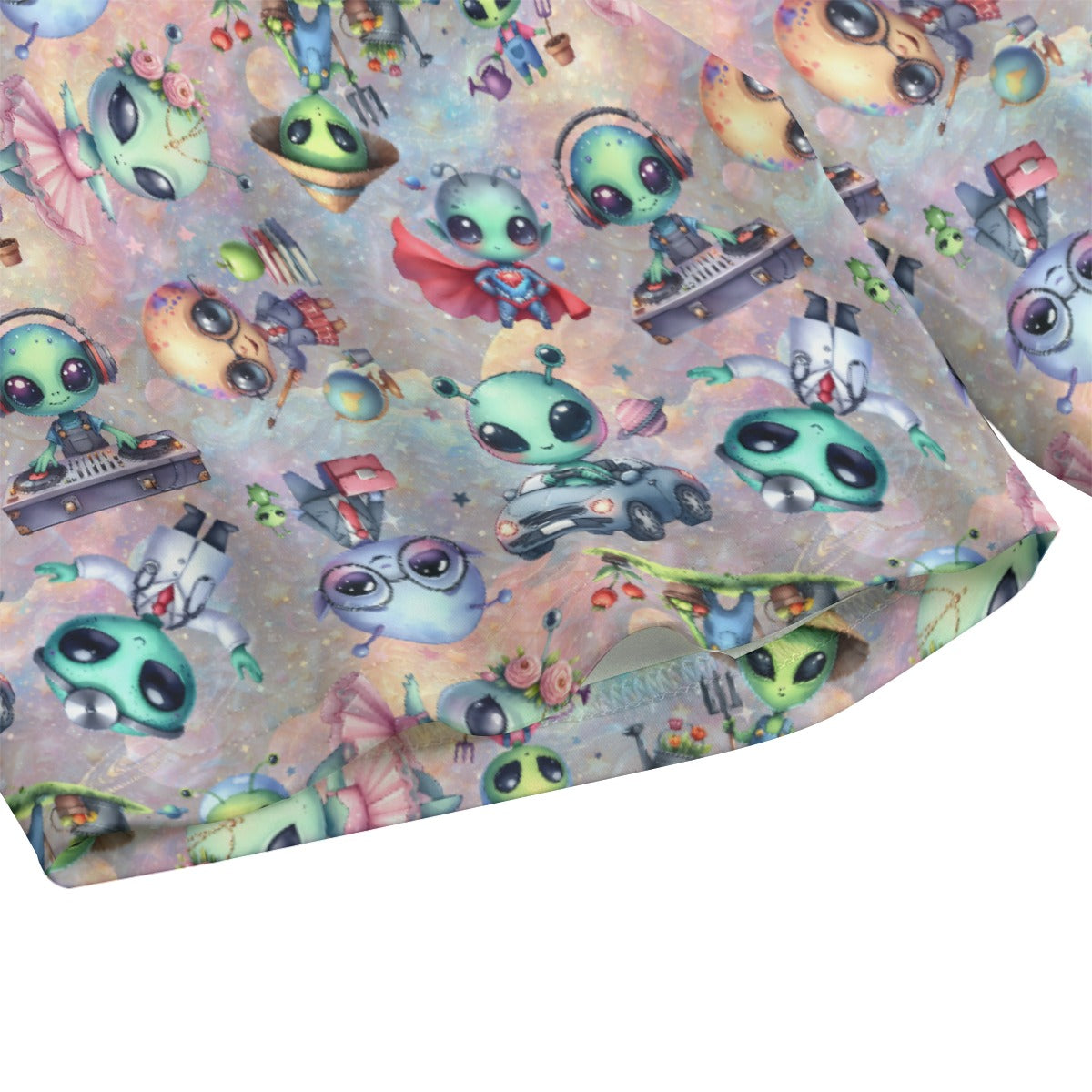 6 Alien Designs, Women’s 2 Piece Yoga Short Set