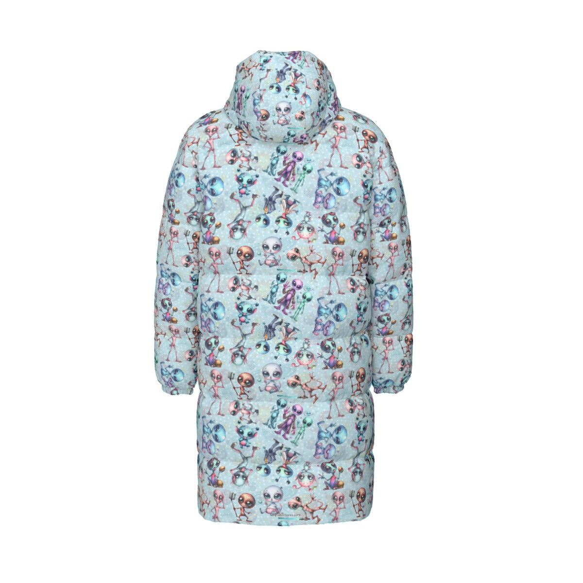 6 Alien Designs, Long Down Jacket / Coat
