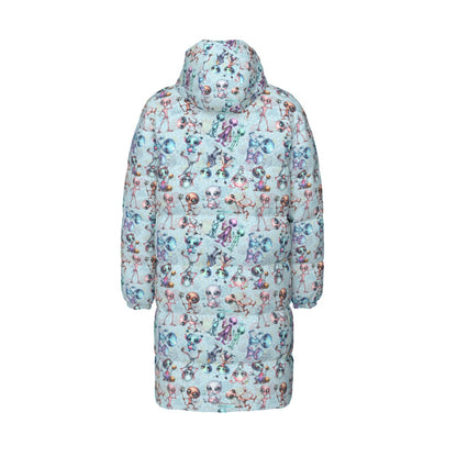 6 Alien Designs, Long Down Jacket / Coat