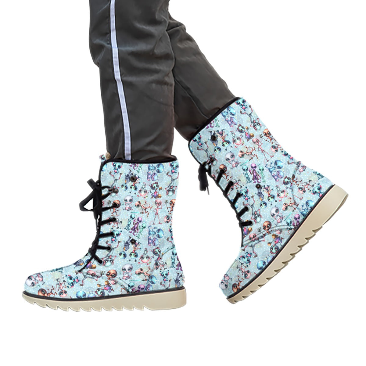 6 Alien Designs, Women’s Plush Velvet Lined Boots