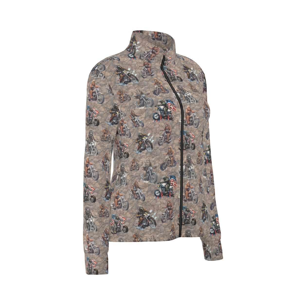 10 Bigfoot / Sasquatch Designs, Women’s Long Sleeve Thumbhole Jacket