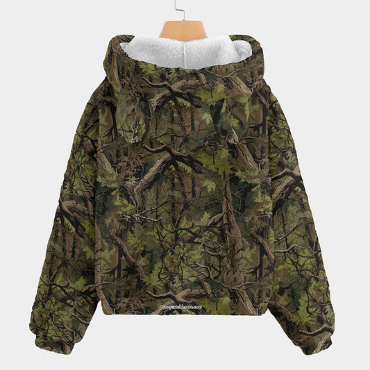 Bigfoot / Sasquatch Family, Kid’s Borg Fleece Sweatshirt With Ears