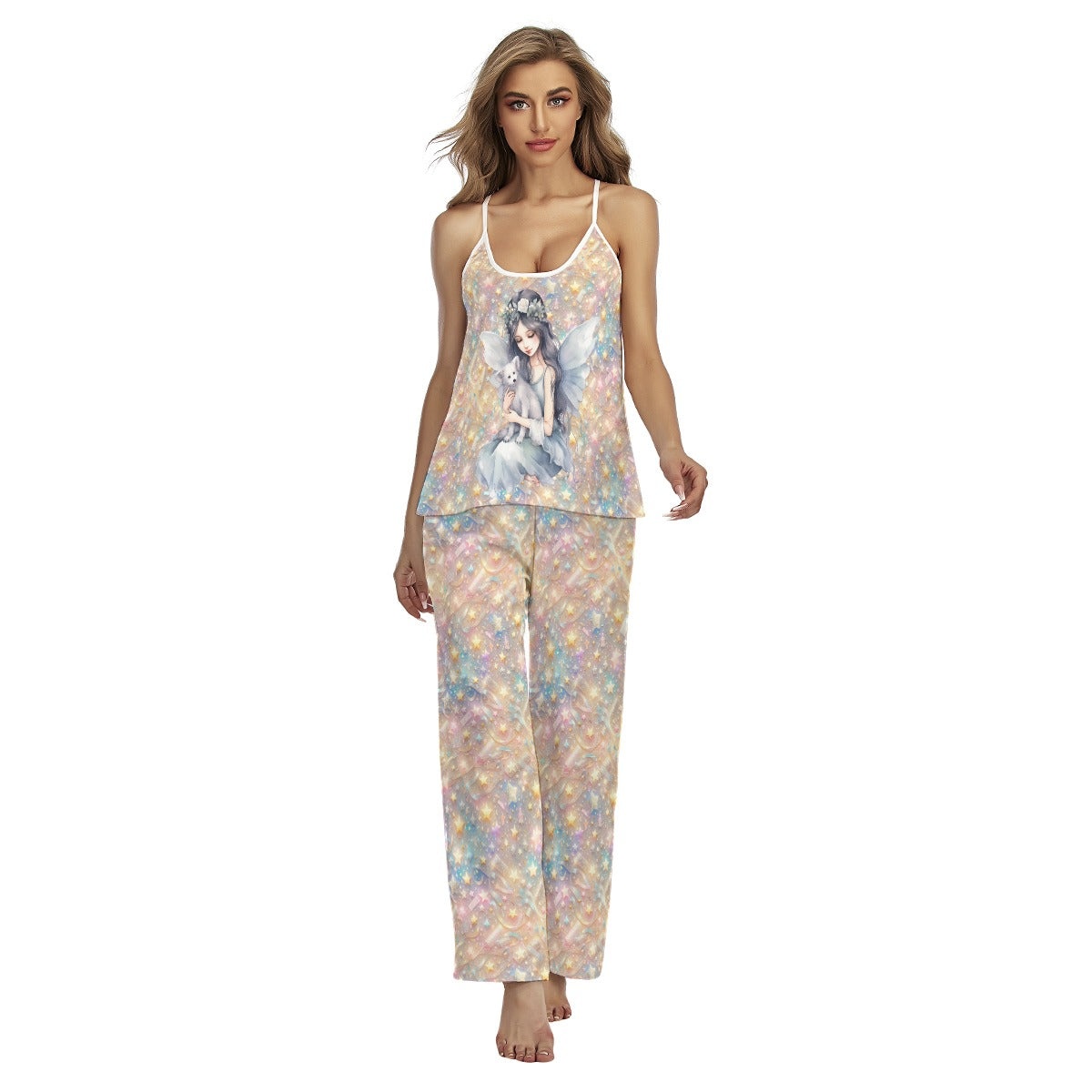 Fairy & Teddy Bear Women's Cami Pajamas Set
