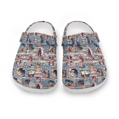 Donald Trump Designs 1 (10 Designs), Children’s Holed, Mule, Clogs, EVA, Gator Shoes