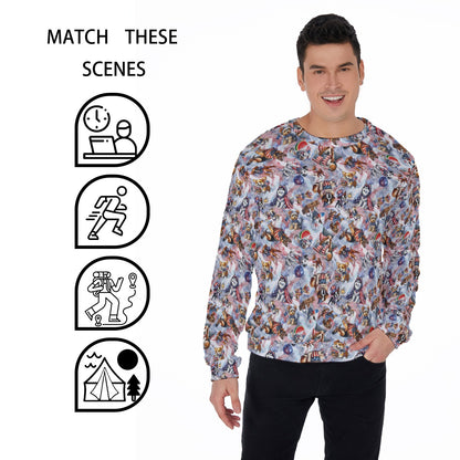 8 Patriot Designs, Men’s Polyester Thickened Sweater