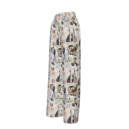 20 Misc Designs, Women’s Faux Silk Wide-Leg Pants