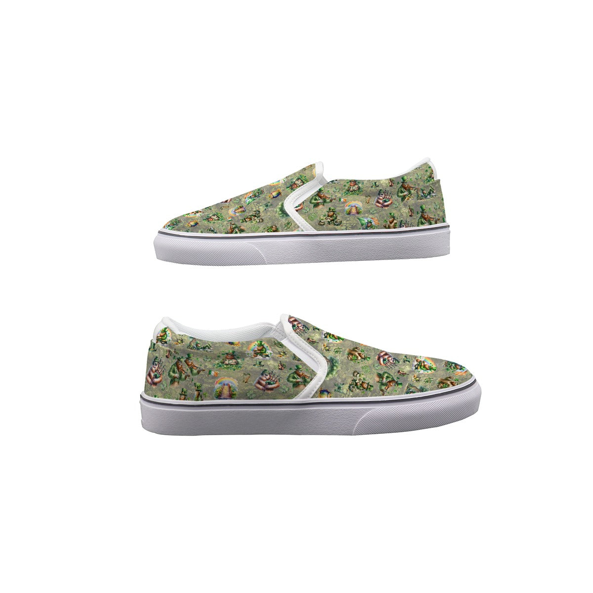 10 Bigfoot / Sasquatch Designs, Men's Slip On Sneakers