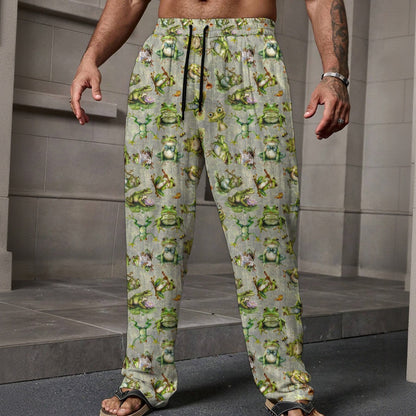 10 Animal Designs, Men’s Loose Casual Pants W/ Pocket