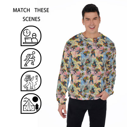 6 Alien Designs, Men’s Polyester Thickened Sweater