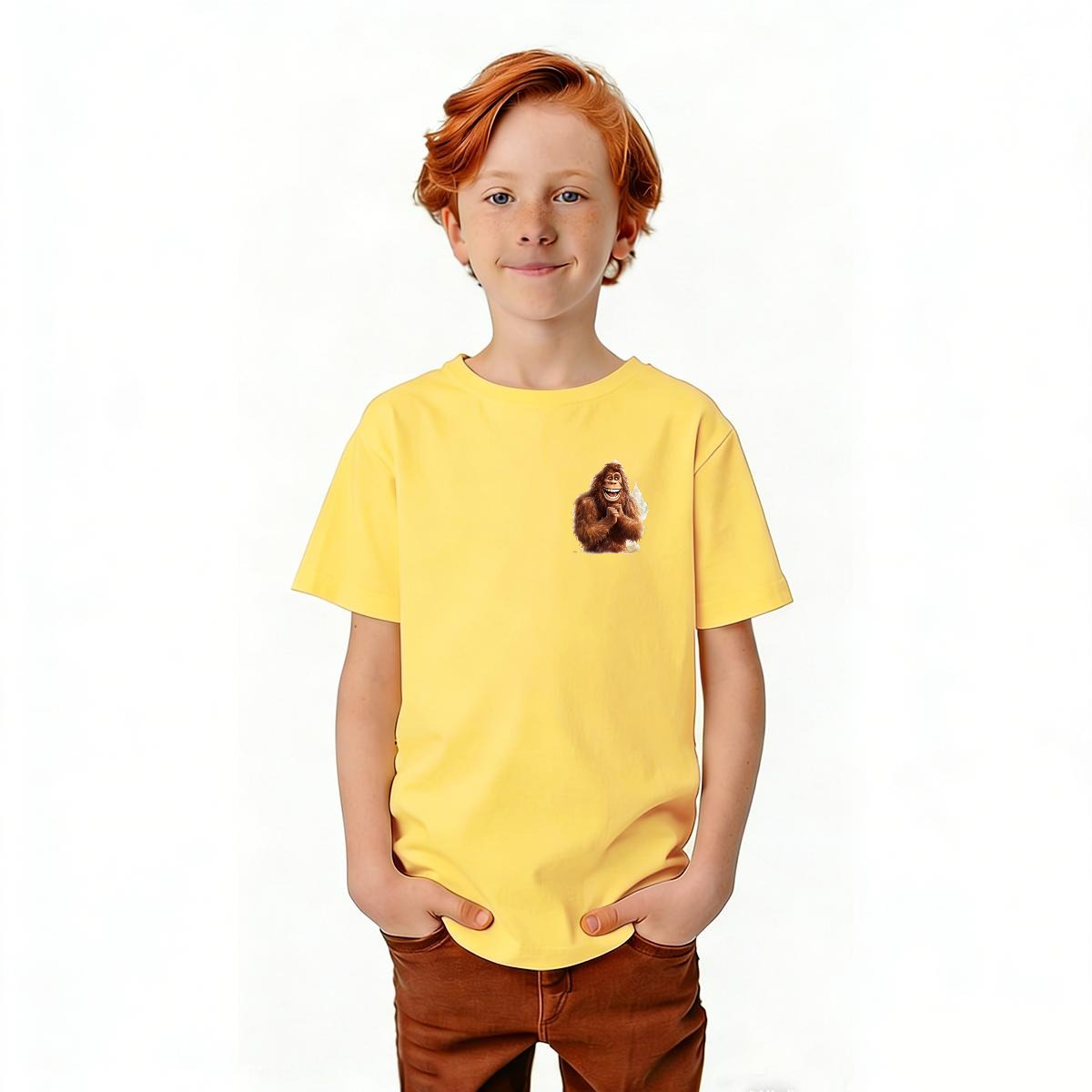Bigfoot Sasquatch Designs, Kid’s Double Sided Gildan 5000B T Shirt