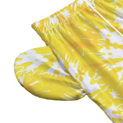 Tie Dye Themed Men's Pocketed Shorts