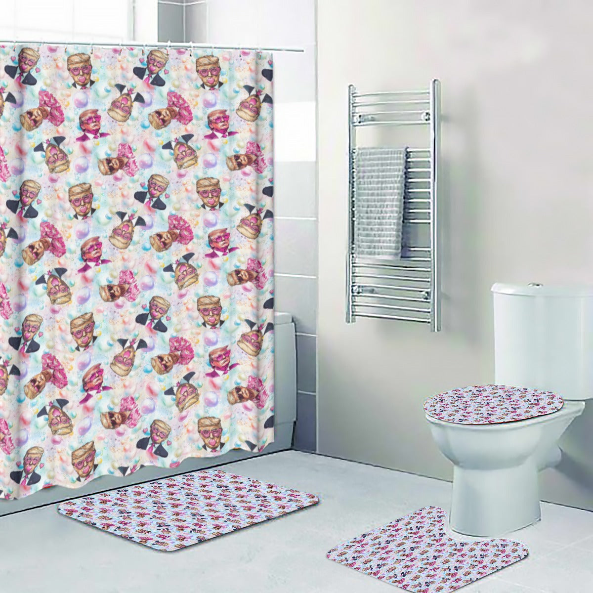 20 Donald Trump Designs, 4 Piece Bathroom Set - 4 Sizes