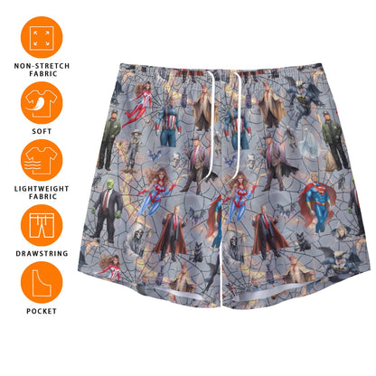 Trump Themed Men's Pocketed Shorts