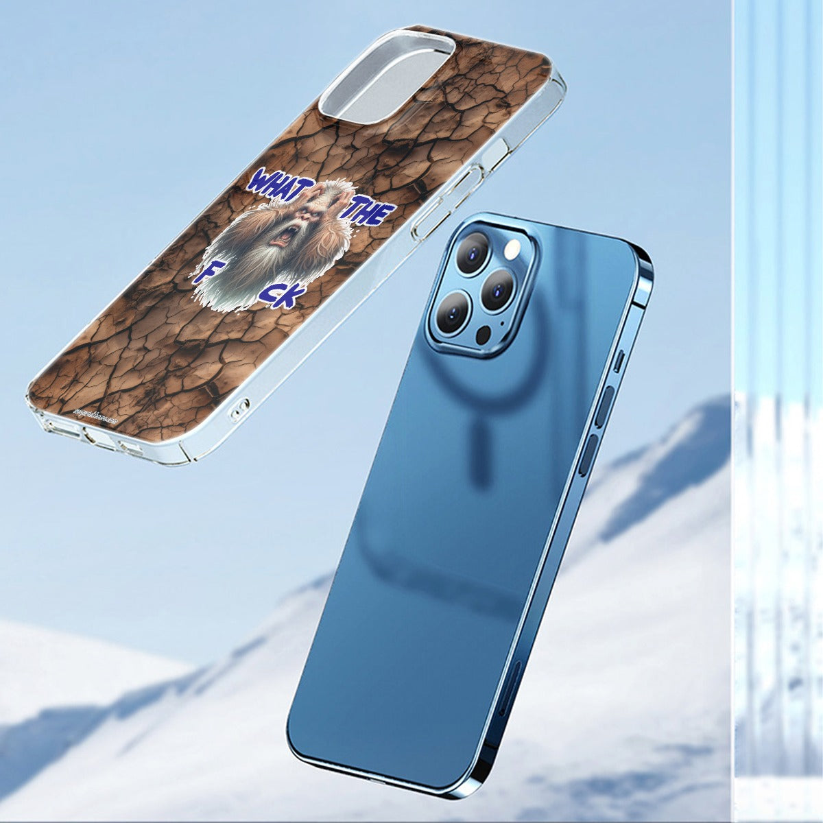 "What the F_ck" Bigfoot / Sasquatch iPhone 14 15 Series Mobile Phone Case | TPU
