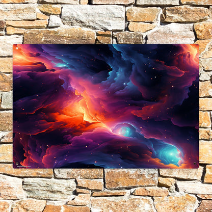 Galaxy Beauty, 8”x12” Metal Hanging Painting / Poster – Made in USA