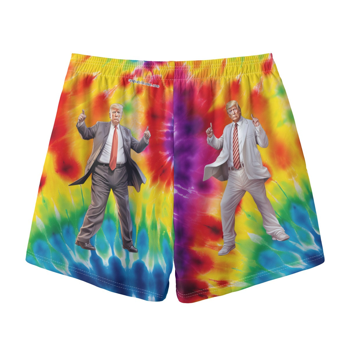 Tie Dye Donald & Melania Trump  Men's Pocket Customizable Shorts