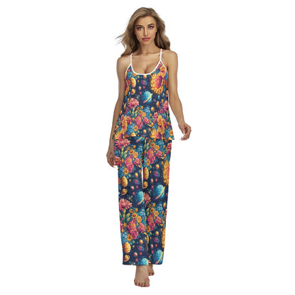 12 Galaxy, Outer Space Designs, Women's Cami Pajamas Set