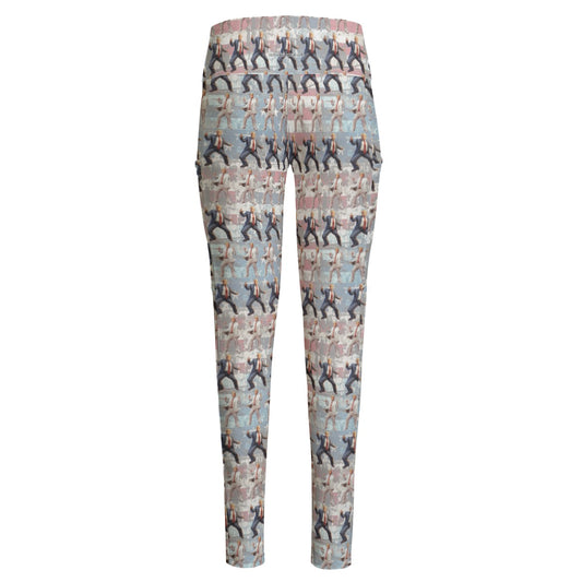 10 Donald Trump Designs, Women’s High Waist Leggings w/ Pocket