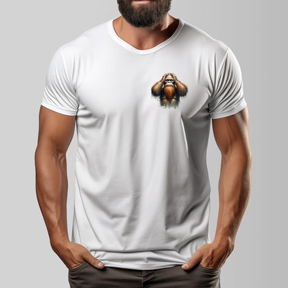 Bigfoot, Sasquatch "What The F_ck" Cotton O-neck Short Sleeve T-shirt - 2 sided