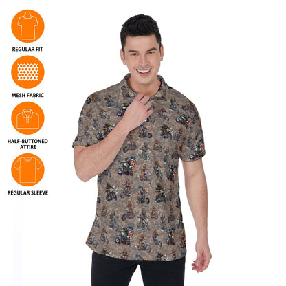 10 Bigfoot / Sasquatch Designs, Men's Polo Shirts