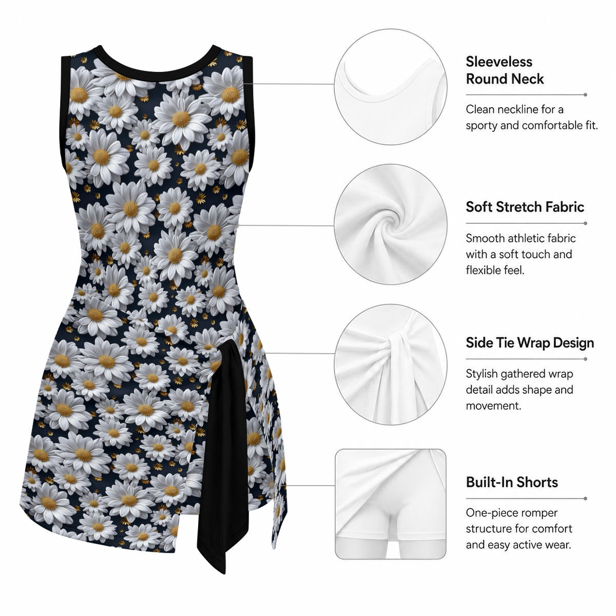 Girls Sports Romper 10 Beautiful Floral Designs