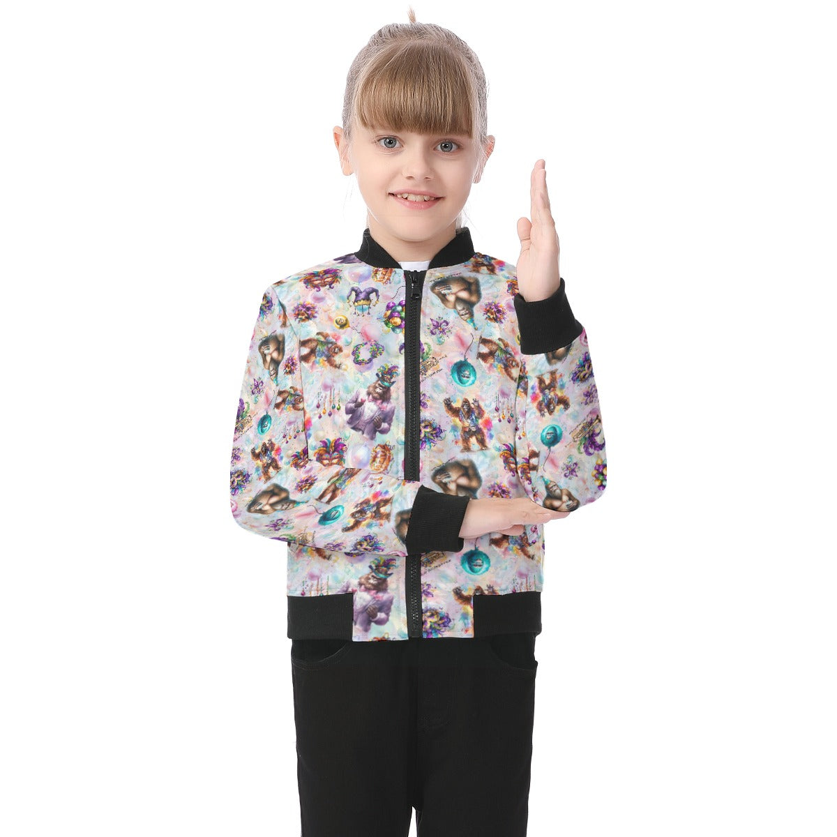 20 Bigfoot Sasquatch Designs, Kid’s Bomber Jacket