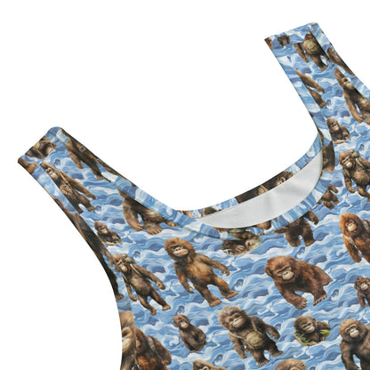 10 Bigfoot / Sasquatch Designs, Women’s 2 Piece Yoga Short Set