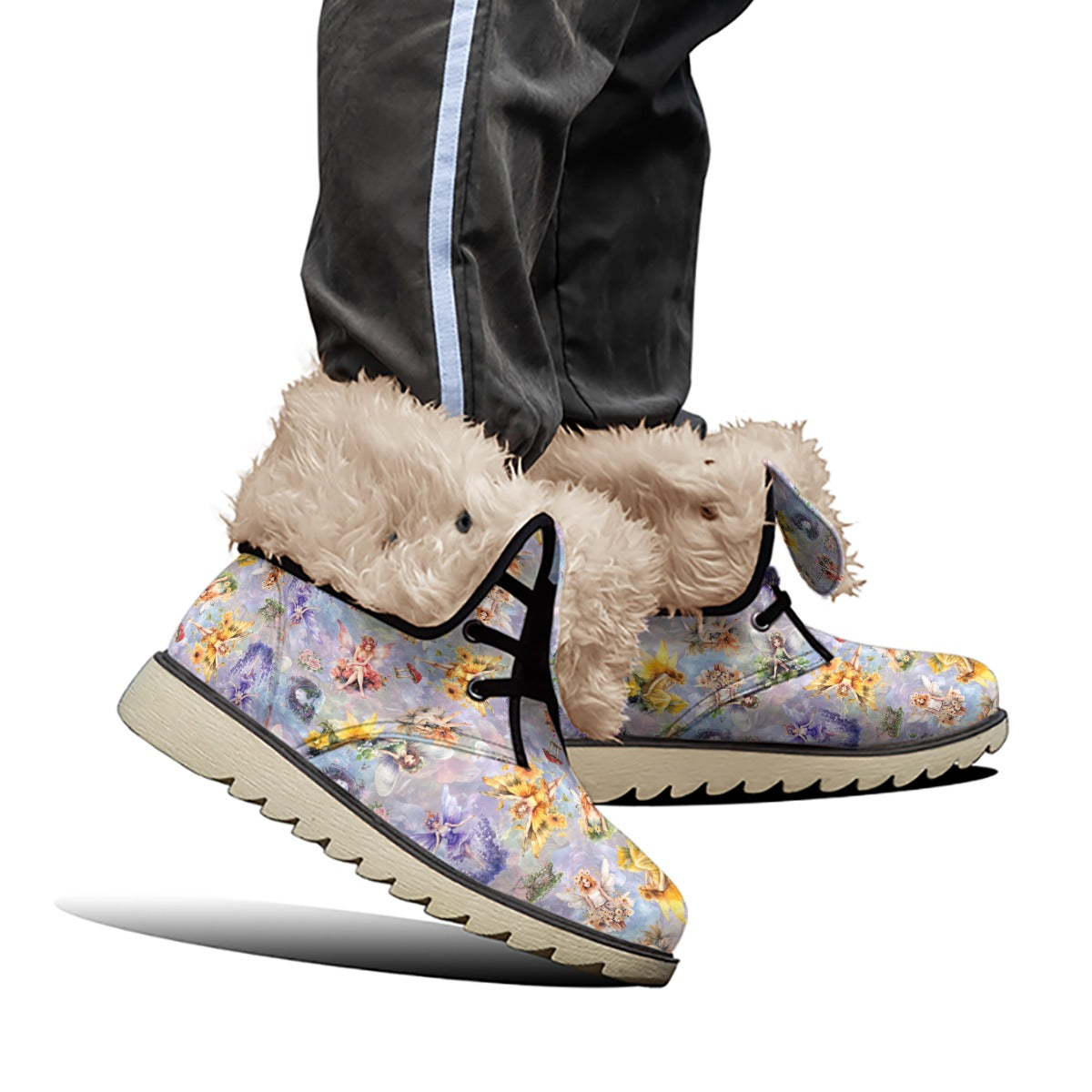 6 Fairy Designs, Women’s Plush Velvet Lined Boots