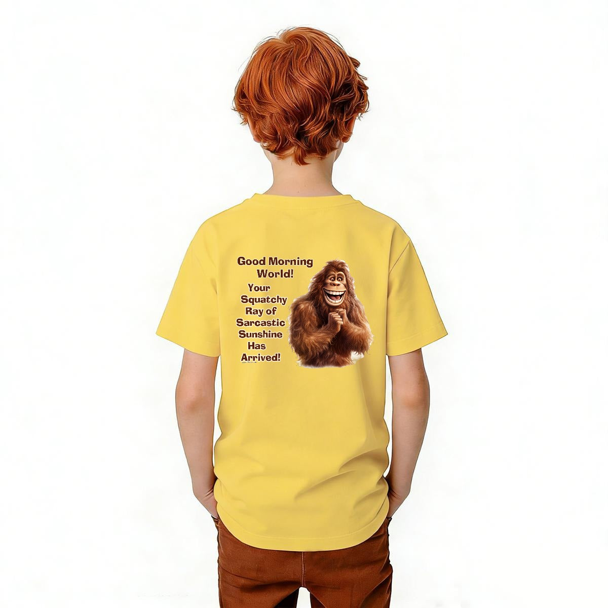 Bigfoot Sasquatch Designs, Kid’s Double Sided Gildan 5000B T Shirt