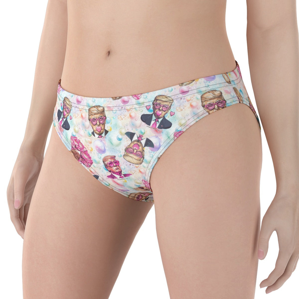 Donald Trump Themed Women's Briefs Underwear, Panties, Trump Briefs