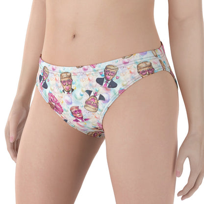 Donald Trump Themed Women's Briefs Underwear, Panties, Trump Briefs