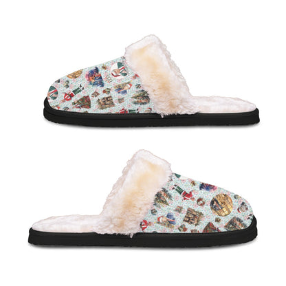 10 Donald Trump Designs, Men’s Plush, Fuzzy Slippers
