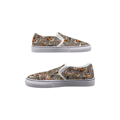 10 Bigfoot / Sasquatch Designs, Men's Slip On Sneakers