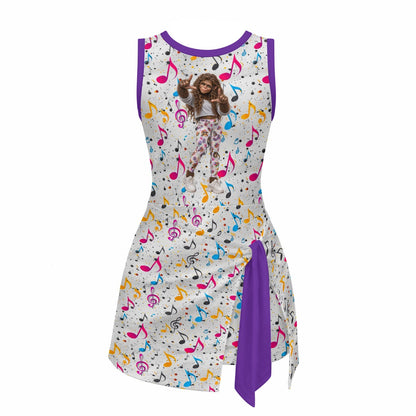 Girls Sports Romper Dancing Bigfoot