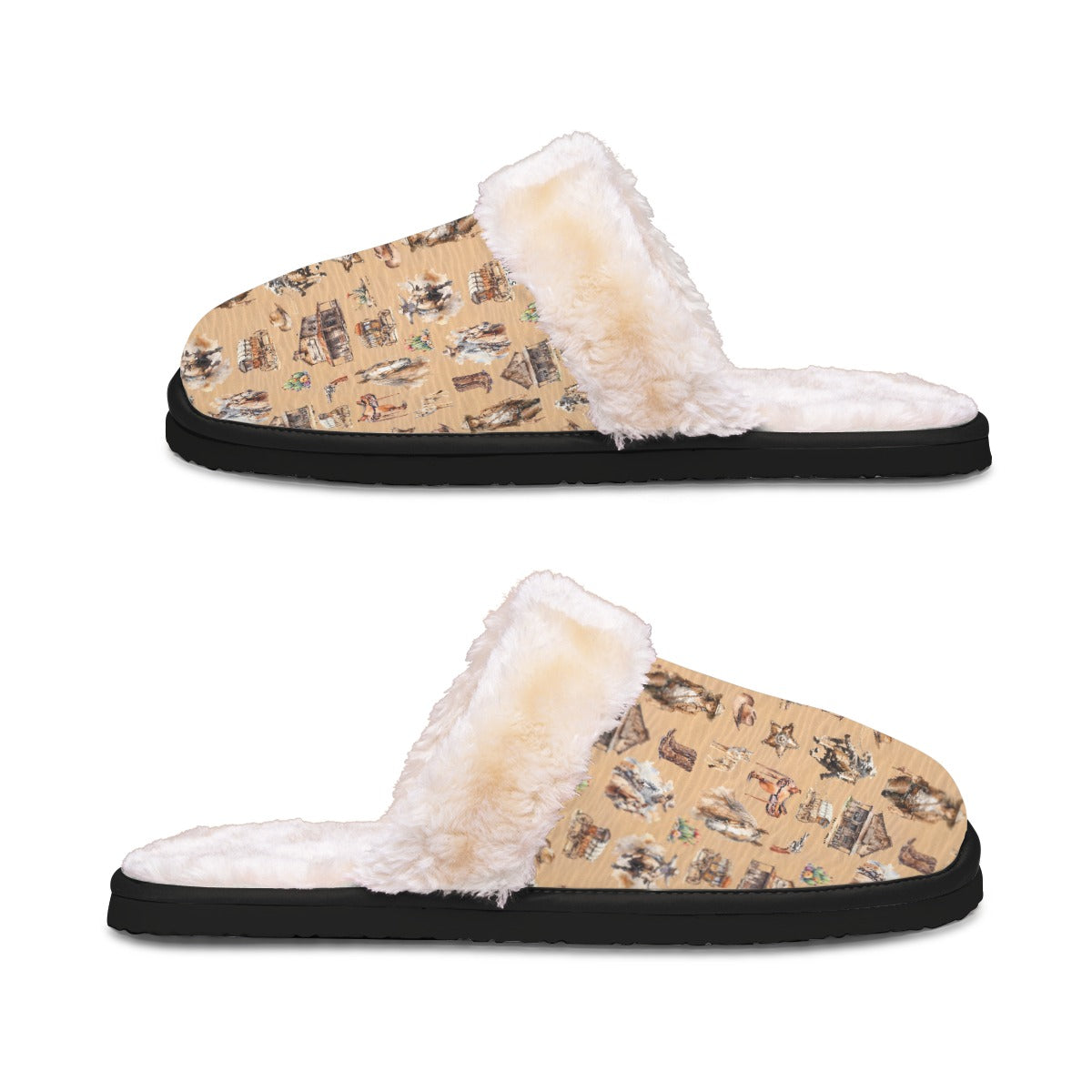 20 Misc Designs, Women’s Plush, Fluffy Slippers