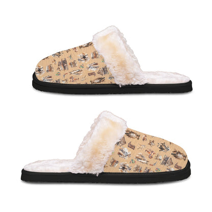 20 Misc Designs, Women’s Plush, Fluffy Slippers