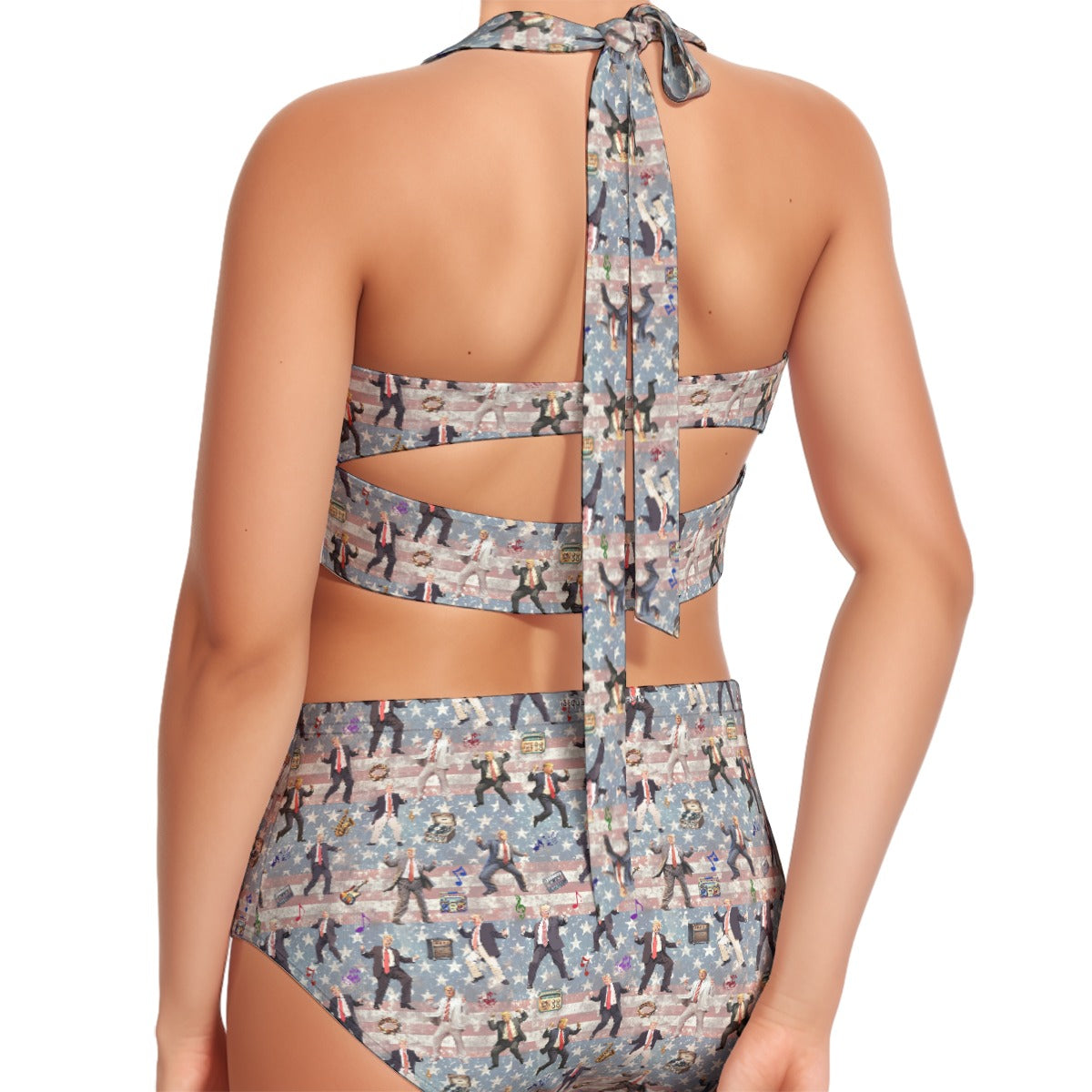 10 Donald Trump Designs Women’s Bikini Halter Swimsuit, Two Piece Set