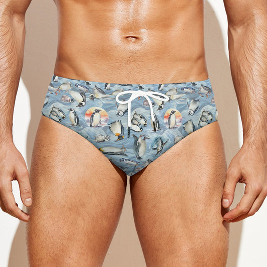 Animal Designs Men's Drawstring Swim Briefs / Swimsuit